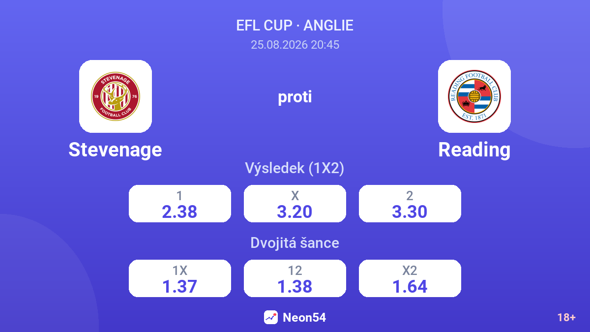 Stevenage – Reading — kurzy