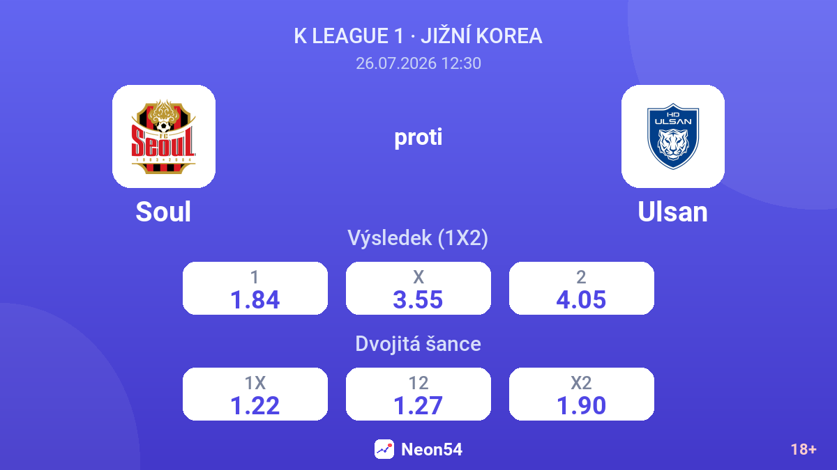 Soul proti Ulsan — kurzy