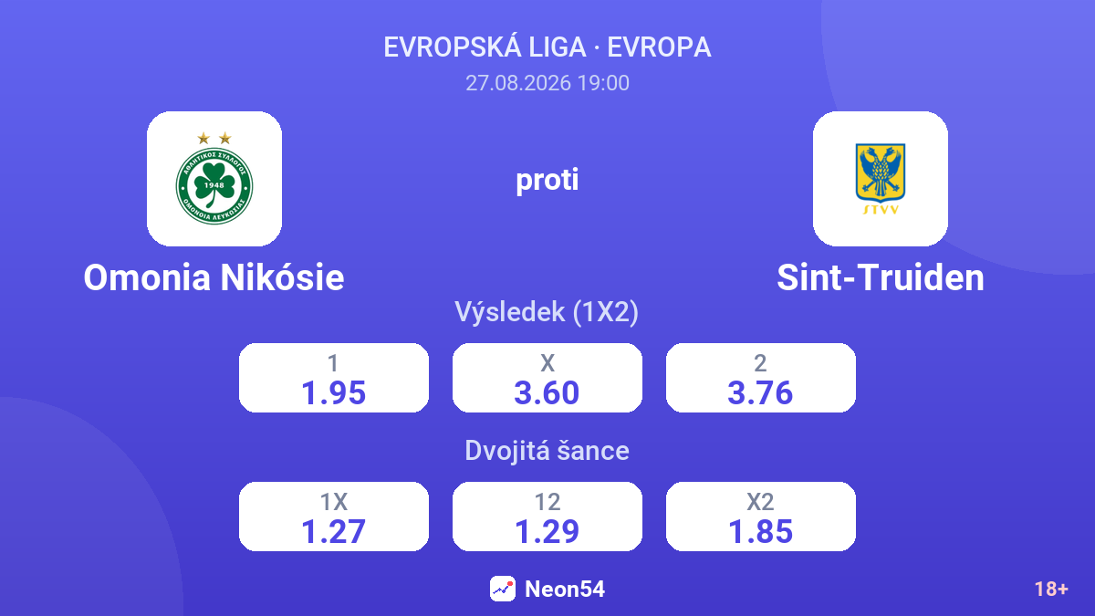 Omonia Nikósie – Sint-Truiden — kurzy
