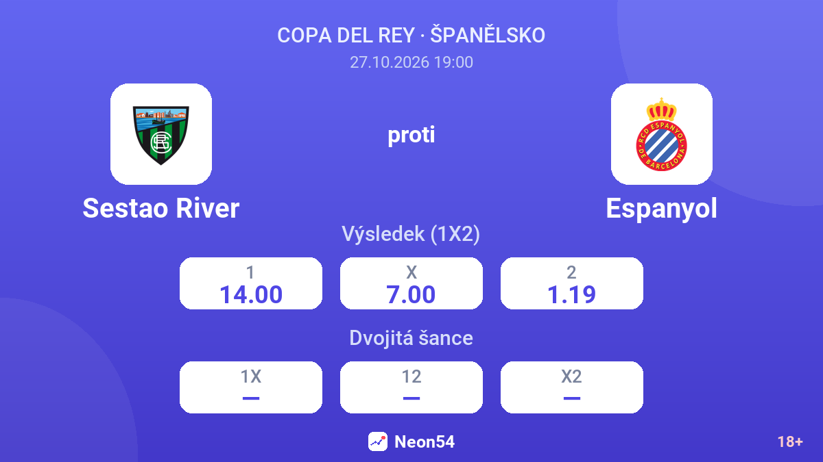 Sestao River – Espanyol — kurzy