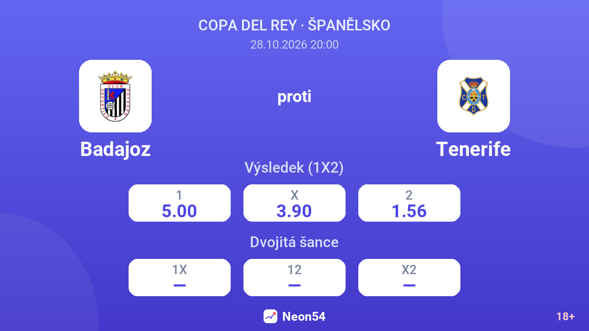 Badajoz – Tenerife — kurzy