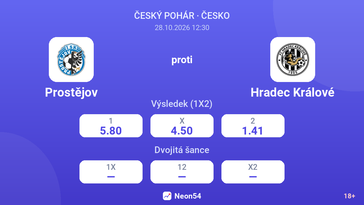 Prostějov – Hradec Králové — kurzy