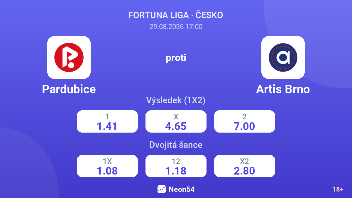 Pardubice – Artis Brno — kurzy