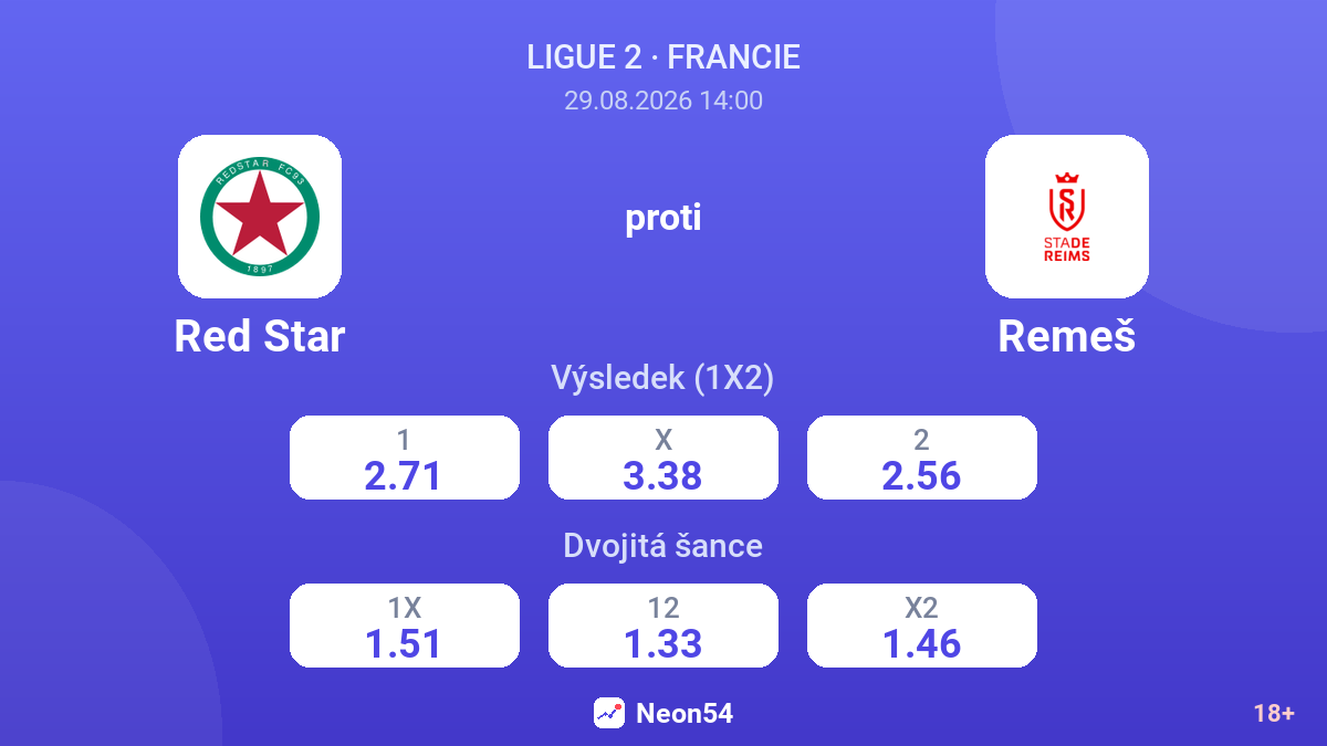 Red Star – Remeš — kurzy