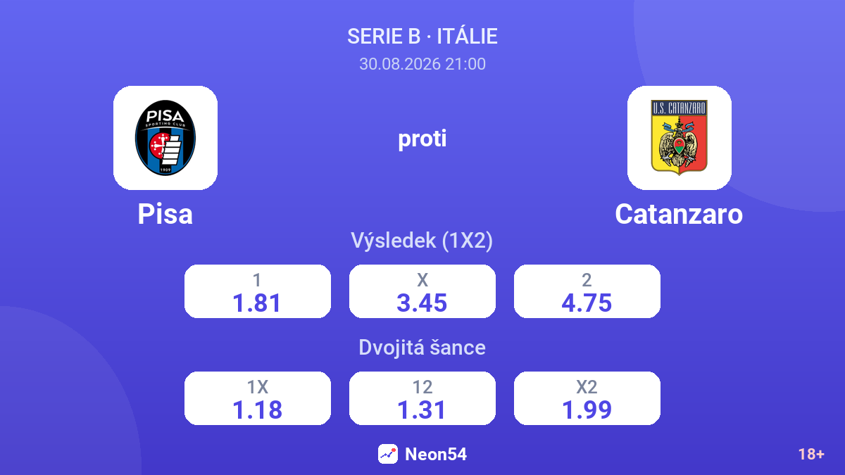 Pisa – Catanzaro — kurzy
