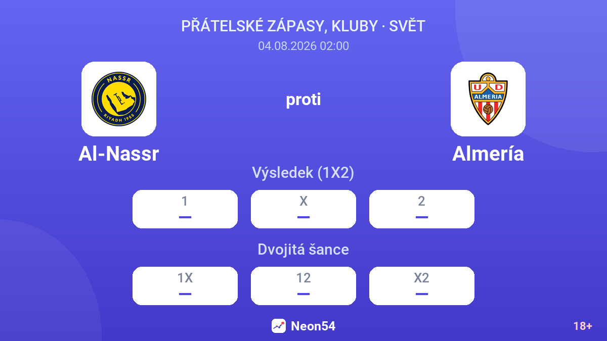 Al-Nassr proti Almería — kurzy