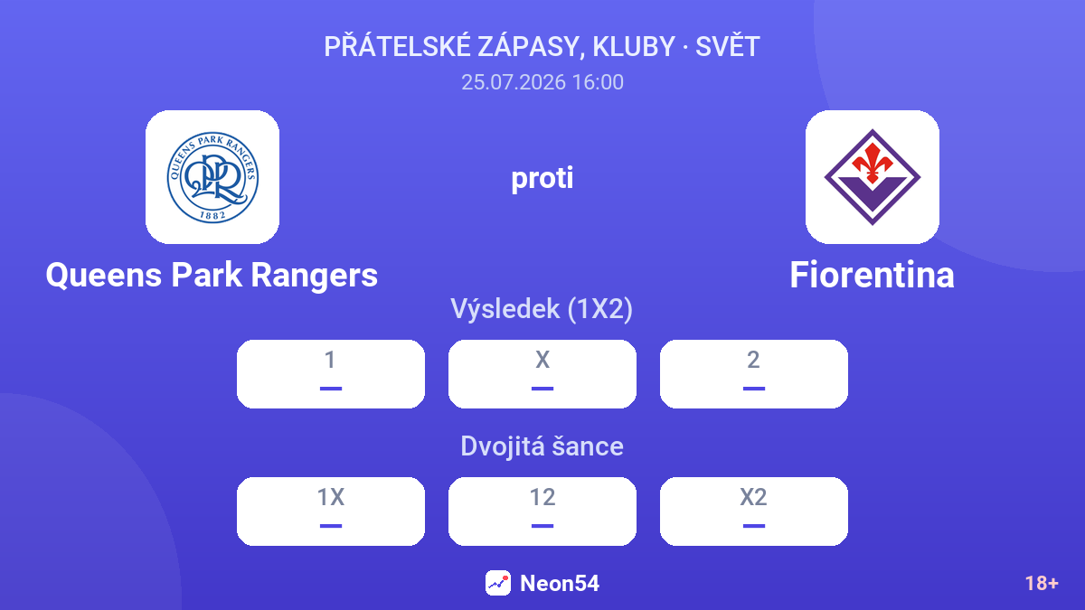 Queens Park Rangers proti Fiorentina — kurzy